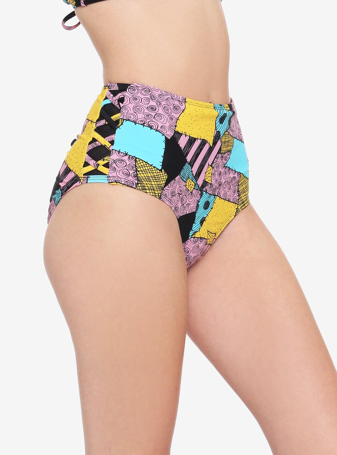 The Nightmare Before Christmas Sally High Waisted Swim Bottoms Hot Topic