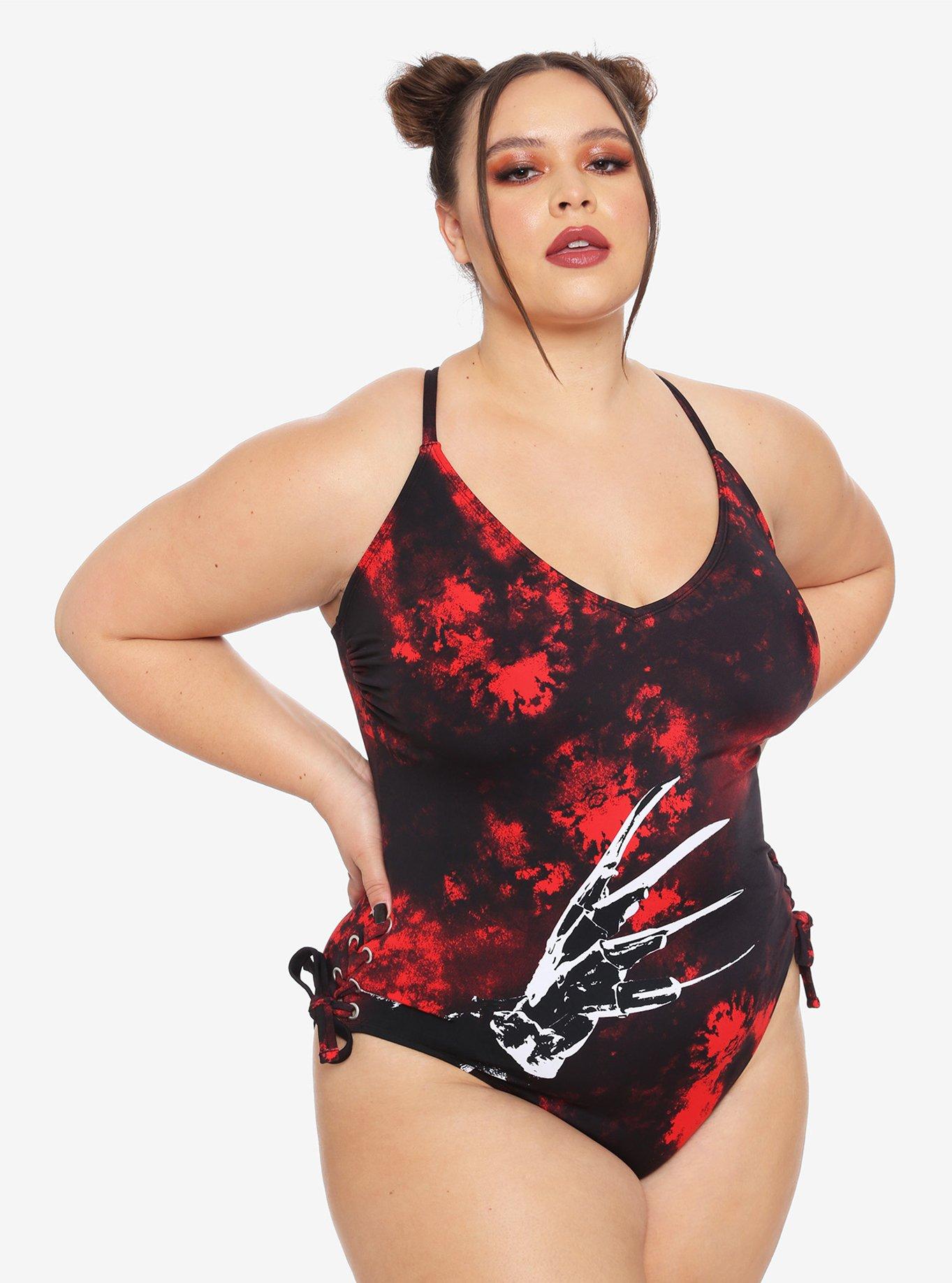 A Nightmare On Elm Street Freddy Glove Swimsuit Plus Size