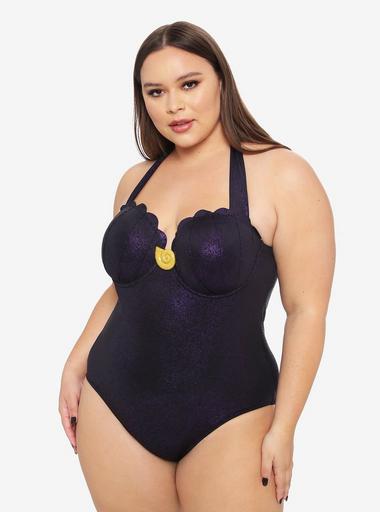 I'm plus-size with 38I boobs & did a Good American swim haul - the purple  is 'giving Ursuala' instead of Little Mermaid