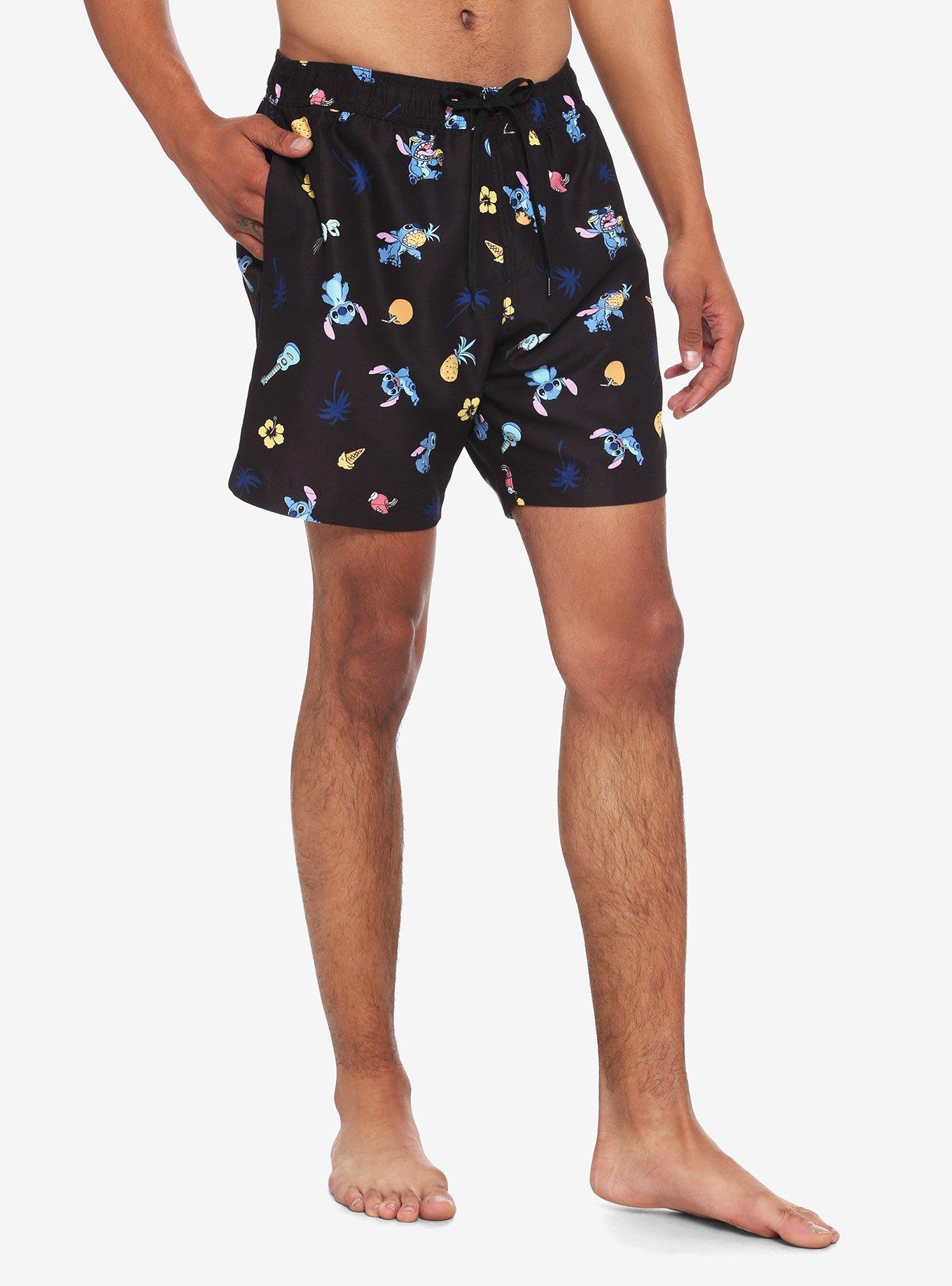 Disney Lilo & Stitch Icon Swim Trunks, MULTI, hi-res