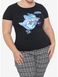 Her Universe Studio Ghibli My Neighbor Totoro Galaxy Umbrella Flight Girls T-Shirt Plus Size, MULTI, hi-res