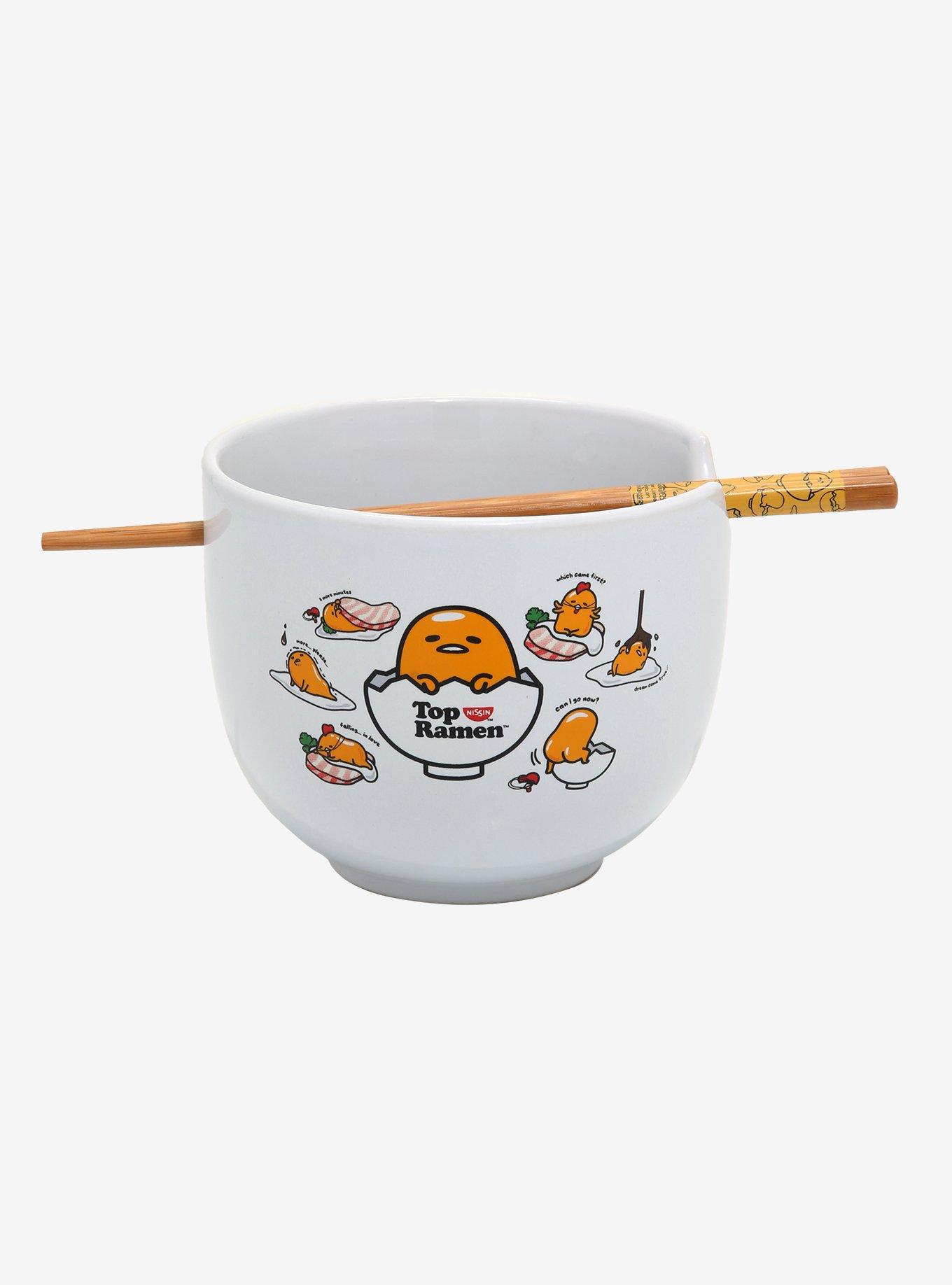 Nissin Top Ramen X Gudetama Ramen Bowl & Chopsticks, , hi-res