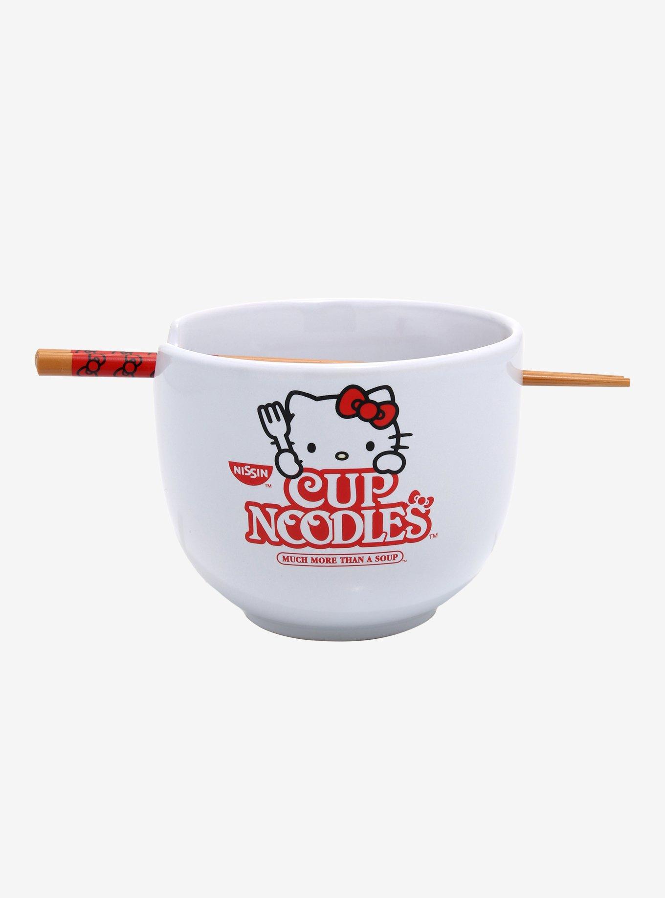 Nissin Cup Noodles X Hello Kitty Ramen Bowl & Chopsticks