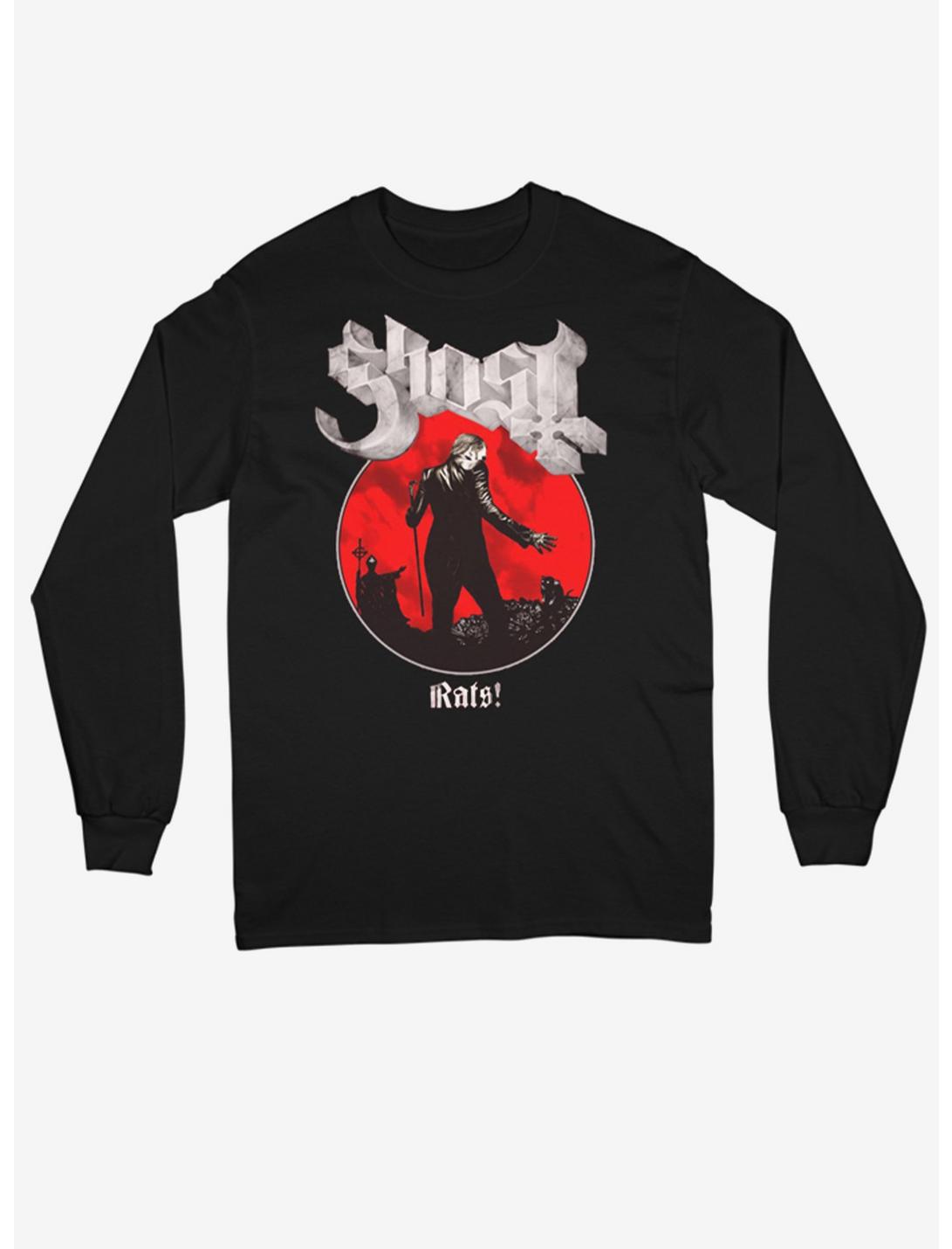 Ghost Rats Girls Long-Sleeve T-Shirt, BLACK, hi-res