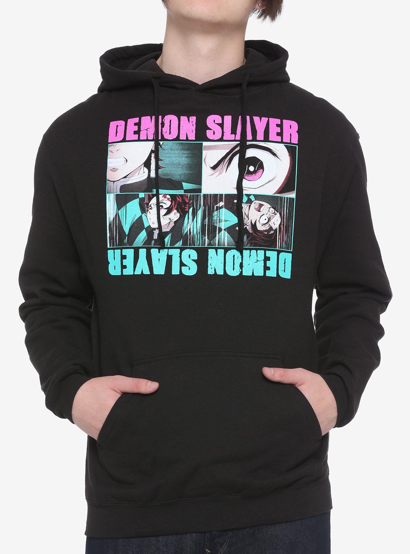 Demon Slayer Kimetsu No Yaiba Tanjiro Faces Hoodie Hot Topic