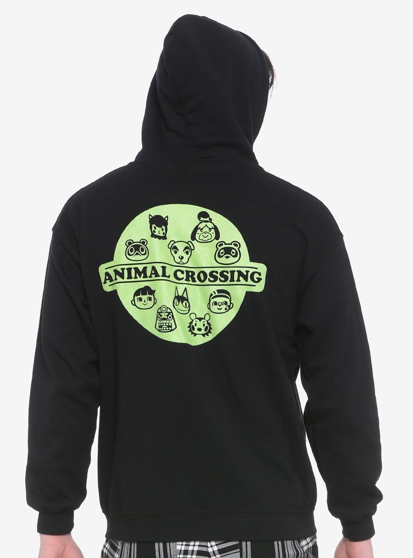 Animal Crossing Green Logo Hoodie, GREEN, hi-res