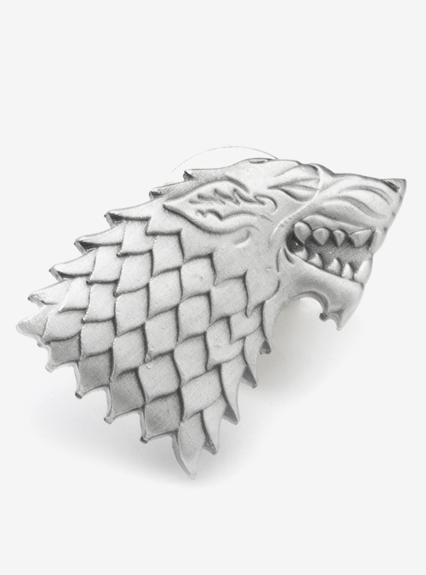 Game Of Thrones Stark Dire Wolf Antiqued Lapel Pin, , hi-res