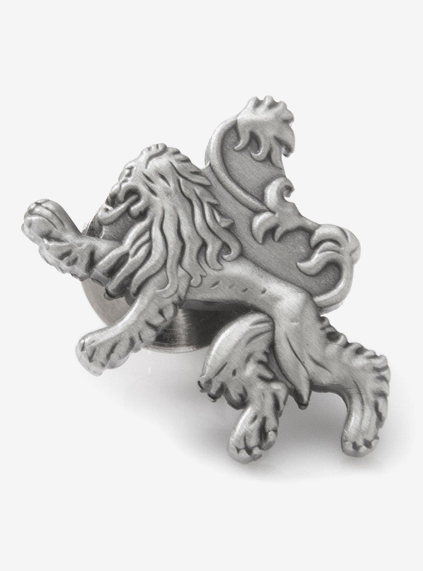 Game Of Thrones Lannister Lion Antiqued Lapel Pin, , hi-res
