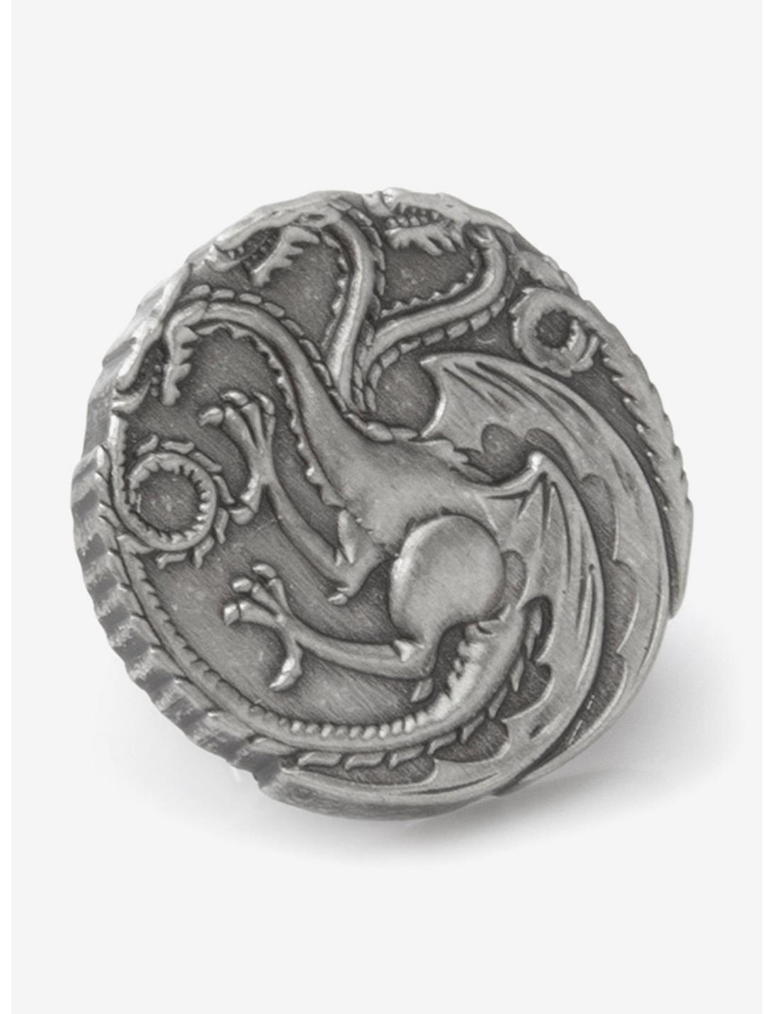 Game Of Thrones Targaryen Dragon Antiqued Lapel Pin, , hi-res
