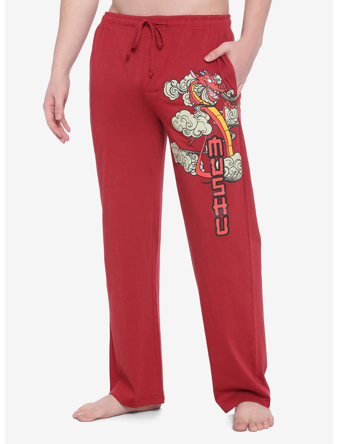 Disney Mulan Mushu Pajama Pants, RED, hi-res