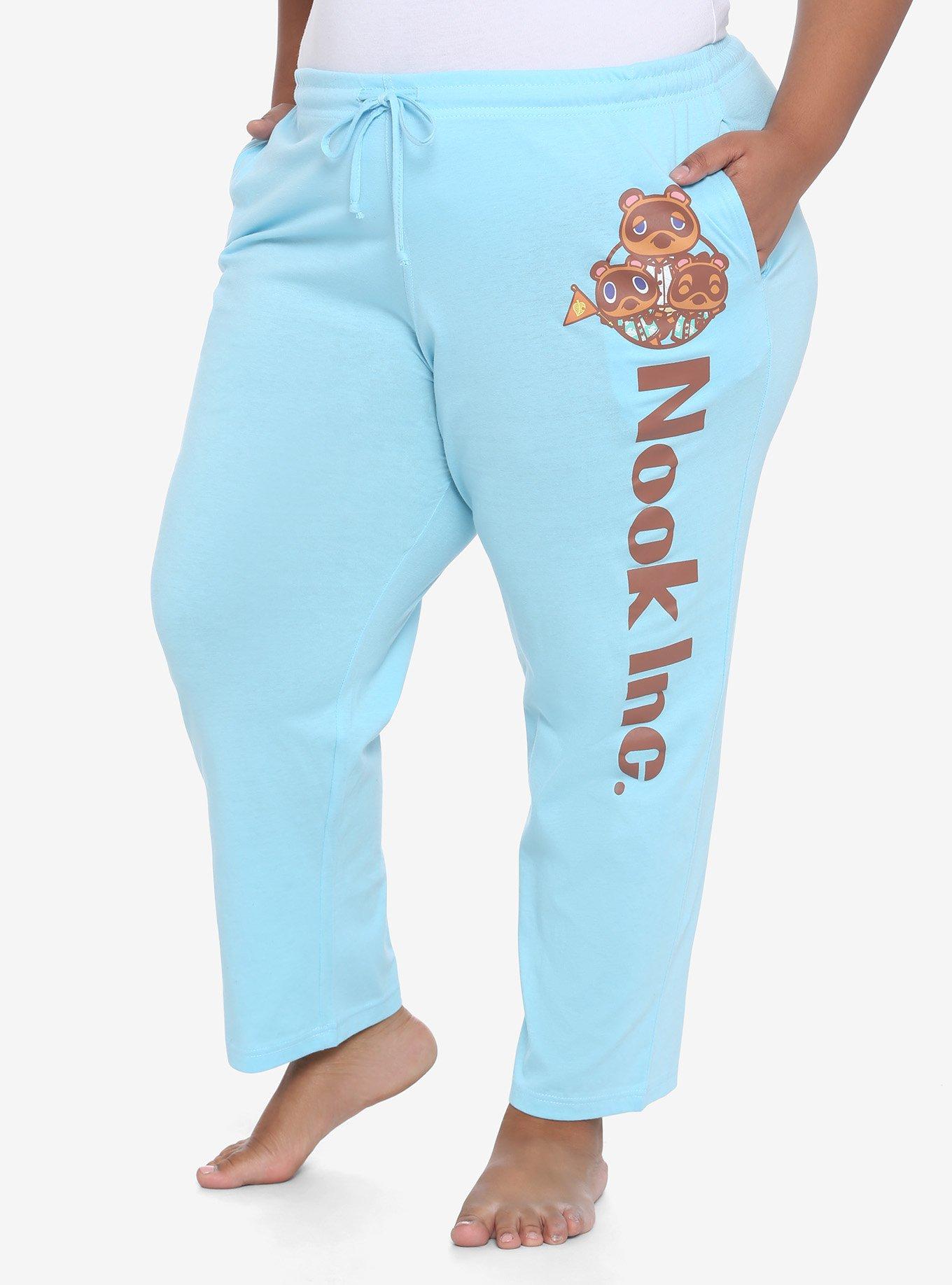 Animal Crossing: New Horizons Nook Inc. Girls Pajama Pants Plus Size, BLUE, hi-res