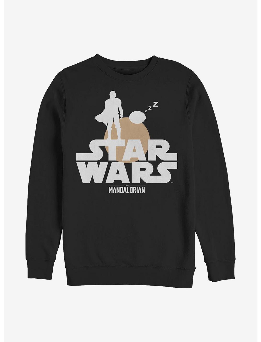 Plus Size Star Wars The Mandalorian The Child Sunset Duo Sweatshirt, BLACK, hi-res