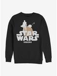 Plus Size Star Wars The Mandalorian The Child Sunset Duo Sweatshirt, BLACK, hi-res