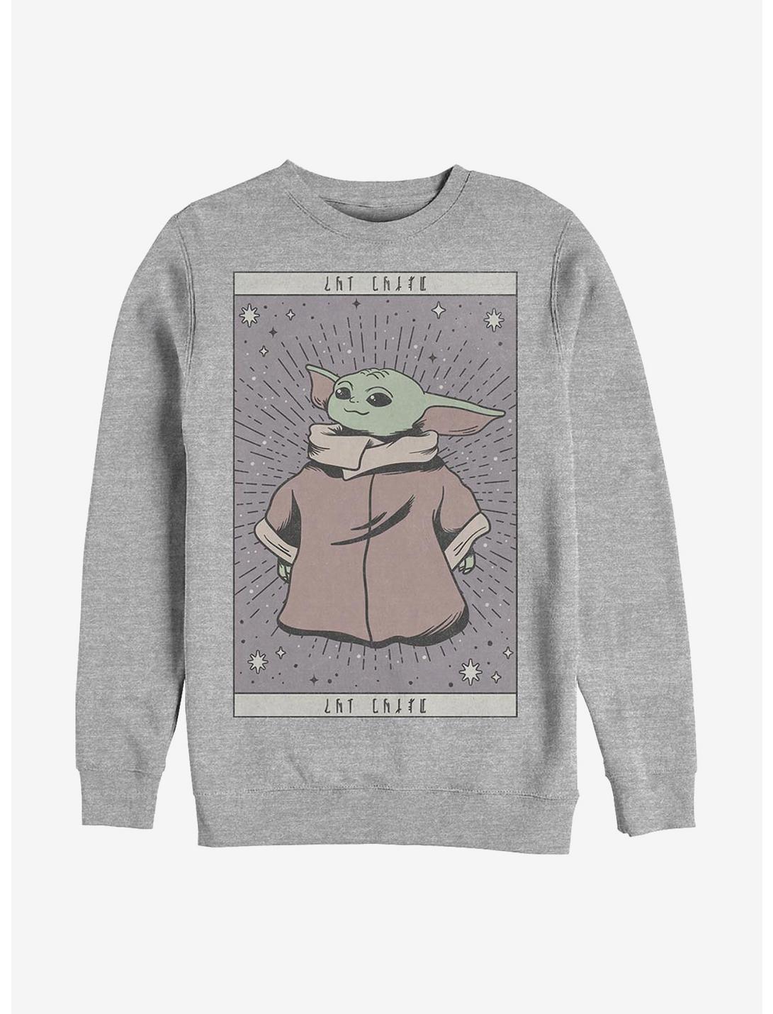 Star Wars The Mandalorian The Child Tarot Sweatshirt, ATH HTR, hi-res