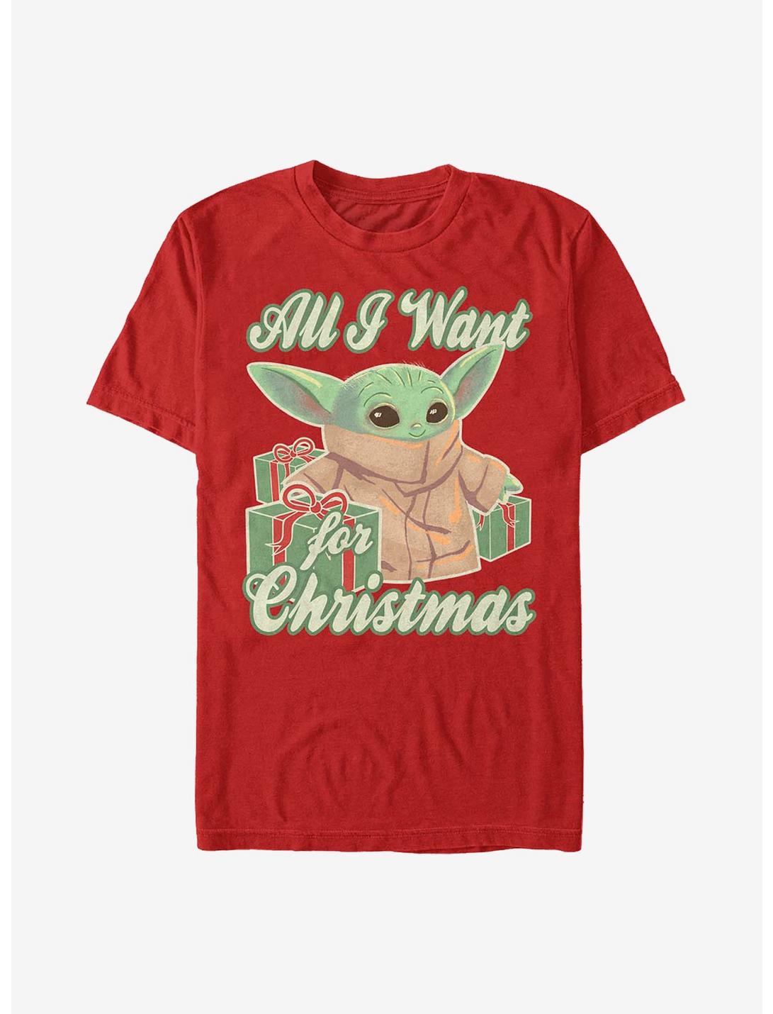 Star Wars The Mandalorian The Child Christmas Baby T-Shirt, RED, hi-res