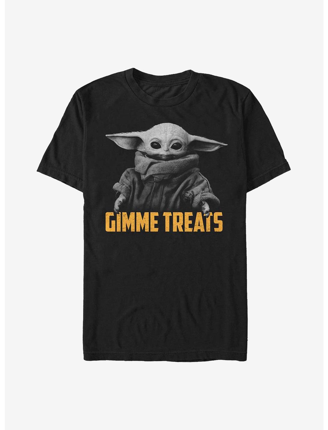 Star Wars The Mandalorian The Child Photoreal Gimmie Treats T-Shirt, BLACK, hi-res