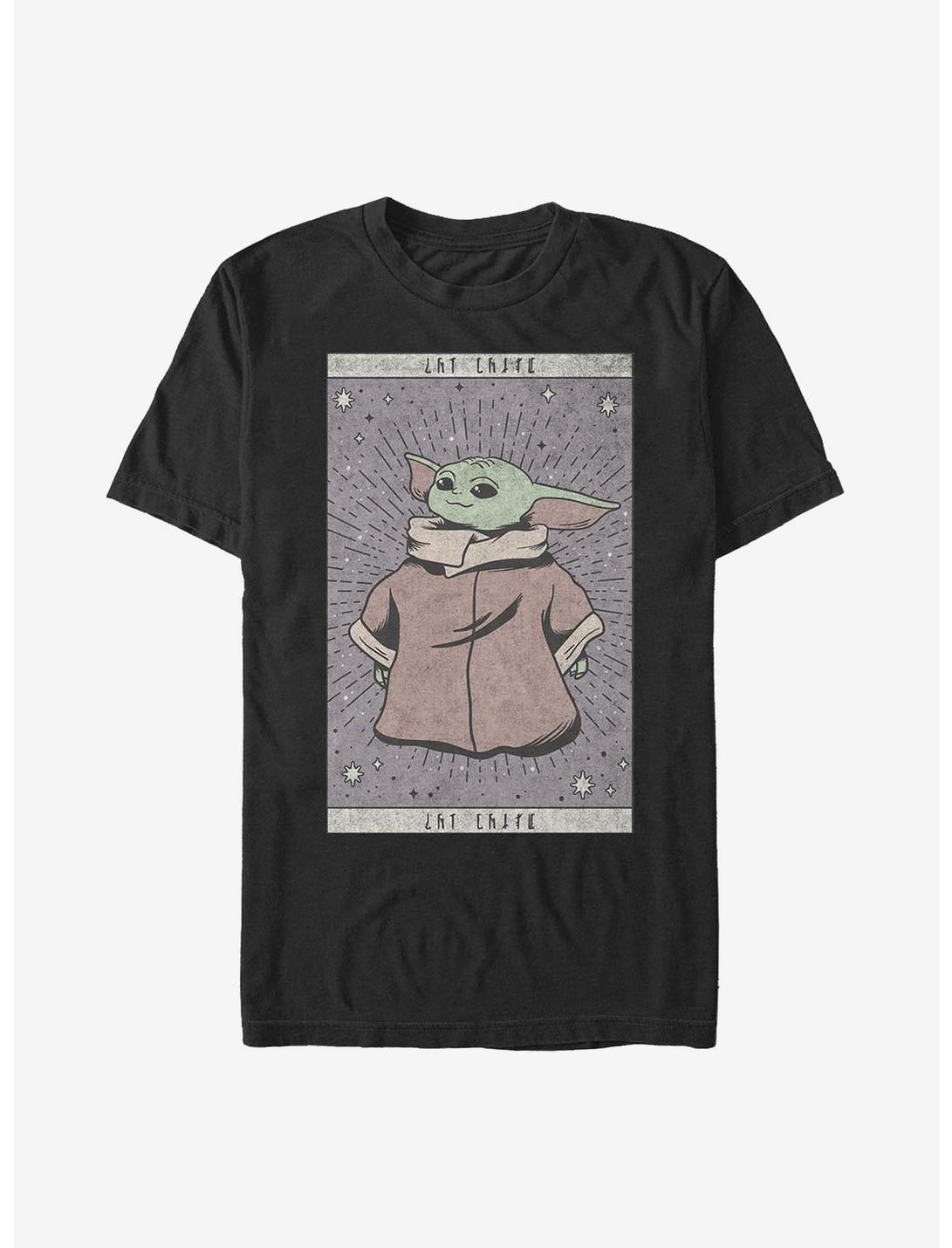 Star Wars The Mandalorian The Child Tarot T-Shirt, BLACK, hi-res
