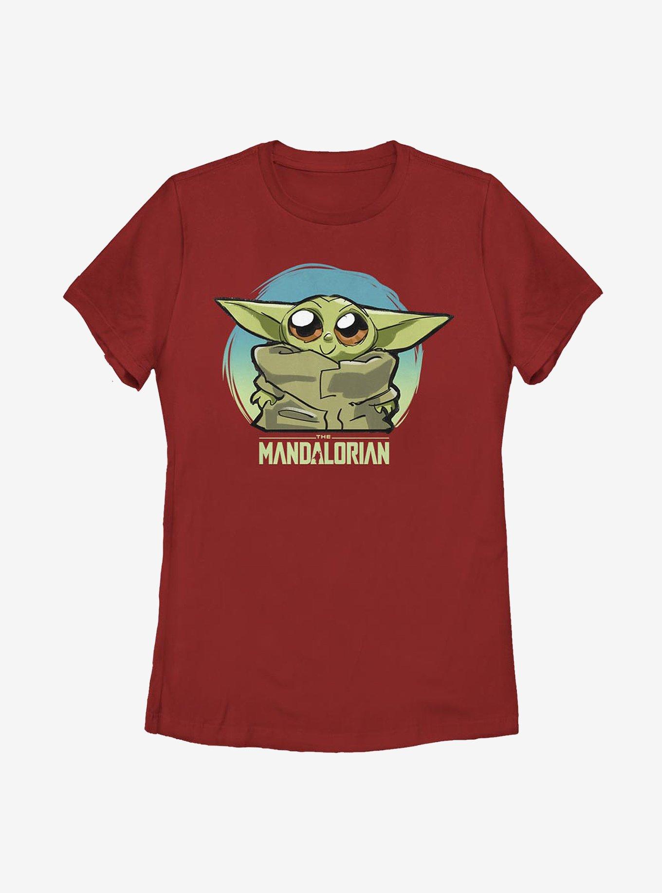 Star Wars The Mandalorian The Child Cute Baby Heart Womens T-Shirt, , hi-res