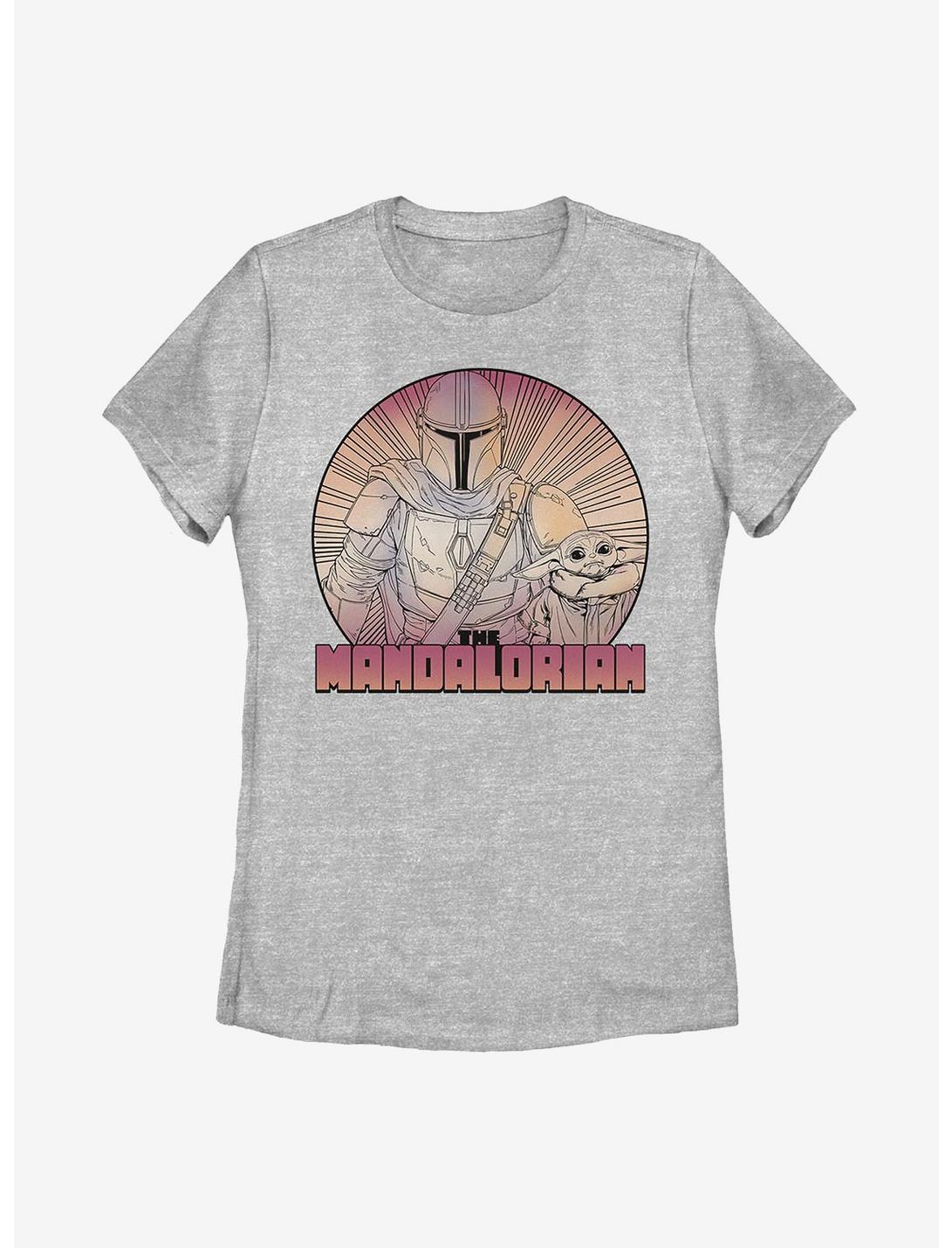 Star Wars The Mandalorian The Child Inside The Lines Womens T-Shirt, ATH HTR, hi-res