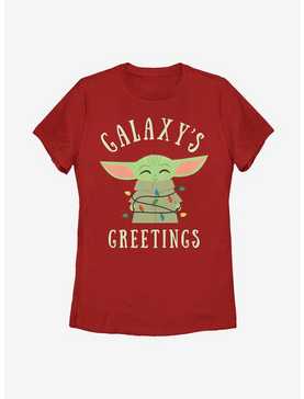 Star Wars The Mandalorian The Child Christmas Lights Womens T-Shirt, , hi-res
