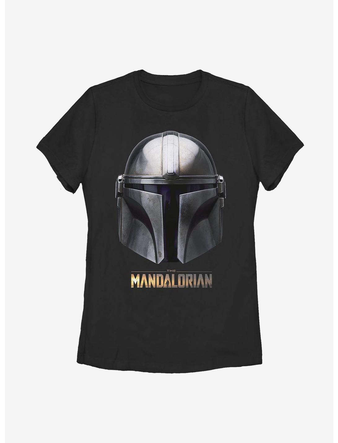Star Wars The Mandalorian Helmet Womens T-Shirt, BLACK, hi-res