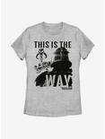 Star Wars The Mandalorian The Child Inked Mando Womens T-Shirt, ATH HTR, hi-res