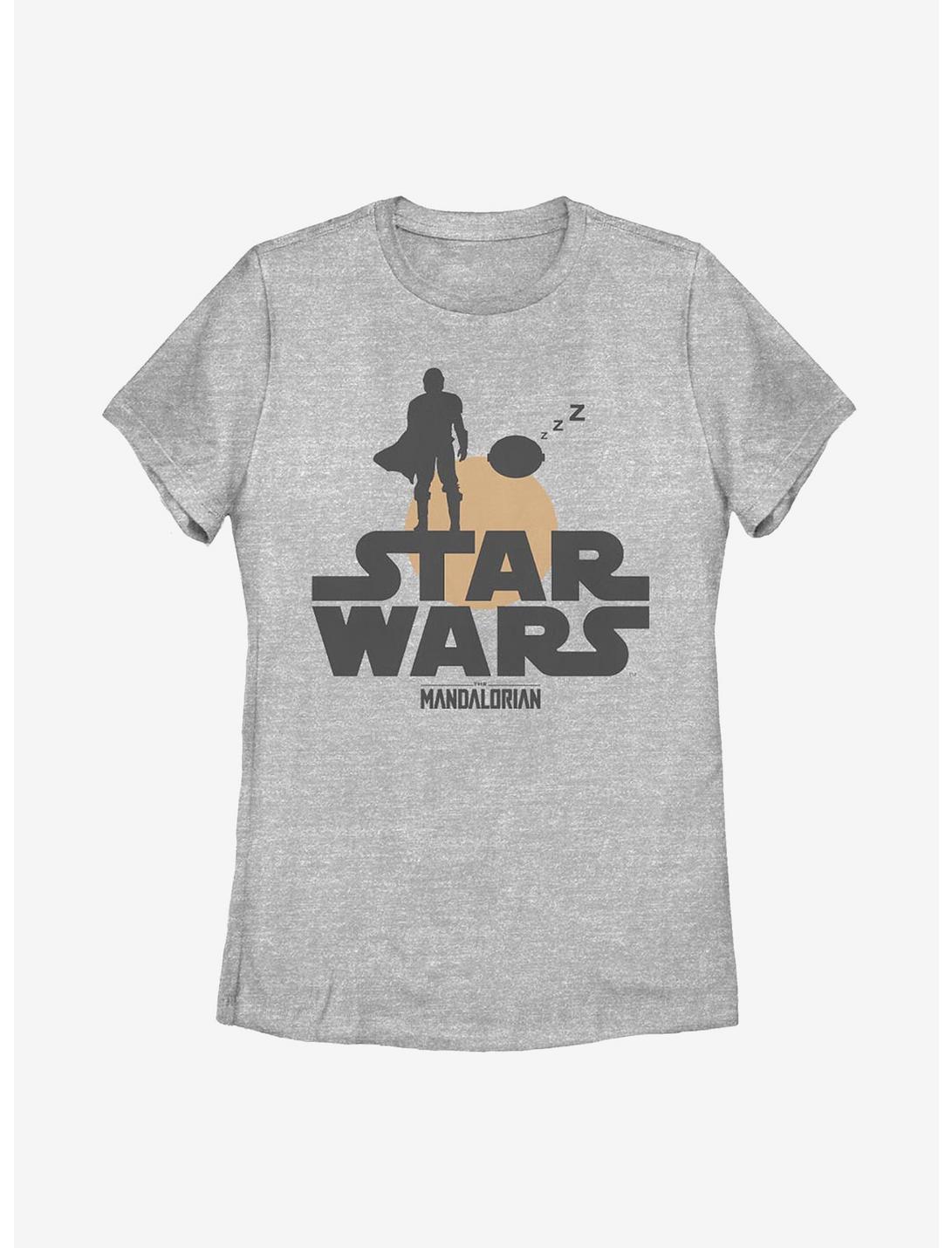 Star Wars The Mandalorian The Child Sunset Duo Womens T-Shirt, ATH HTR, hi-res