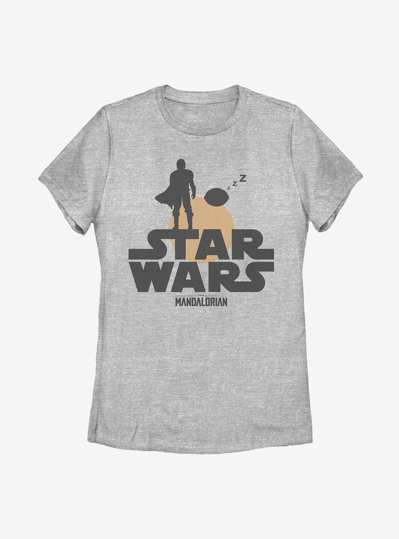 Star Wars The Mandalorian The Child Sunset Duo Womens T-Shirt, ATH HTR, hi-res