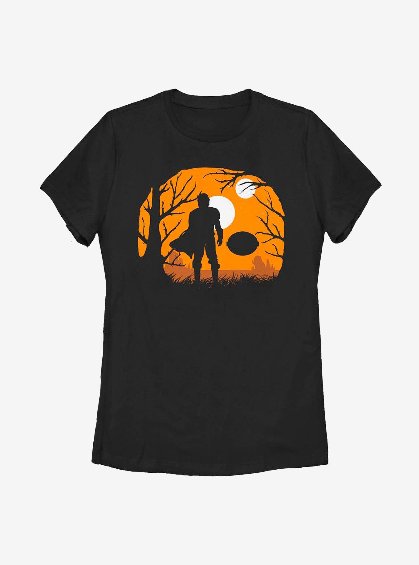 Star Wars The Mandalorian The Child Mando Haunt Womens T-Shirt, BLACK, hi-res