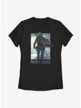 Star Wars The Mandalorian The Child Poster Mando Womens T-Shirt, BLACK, hi-res