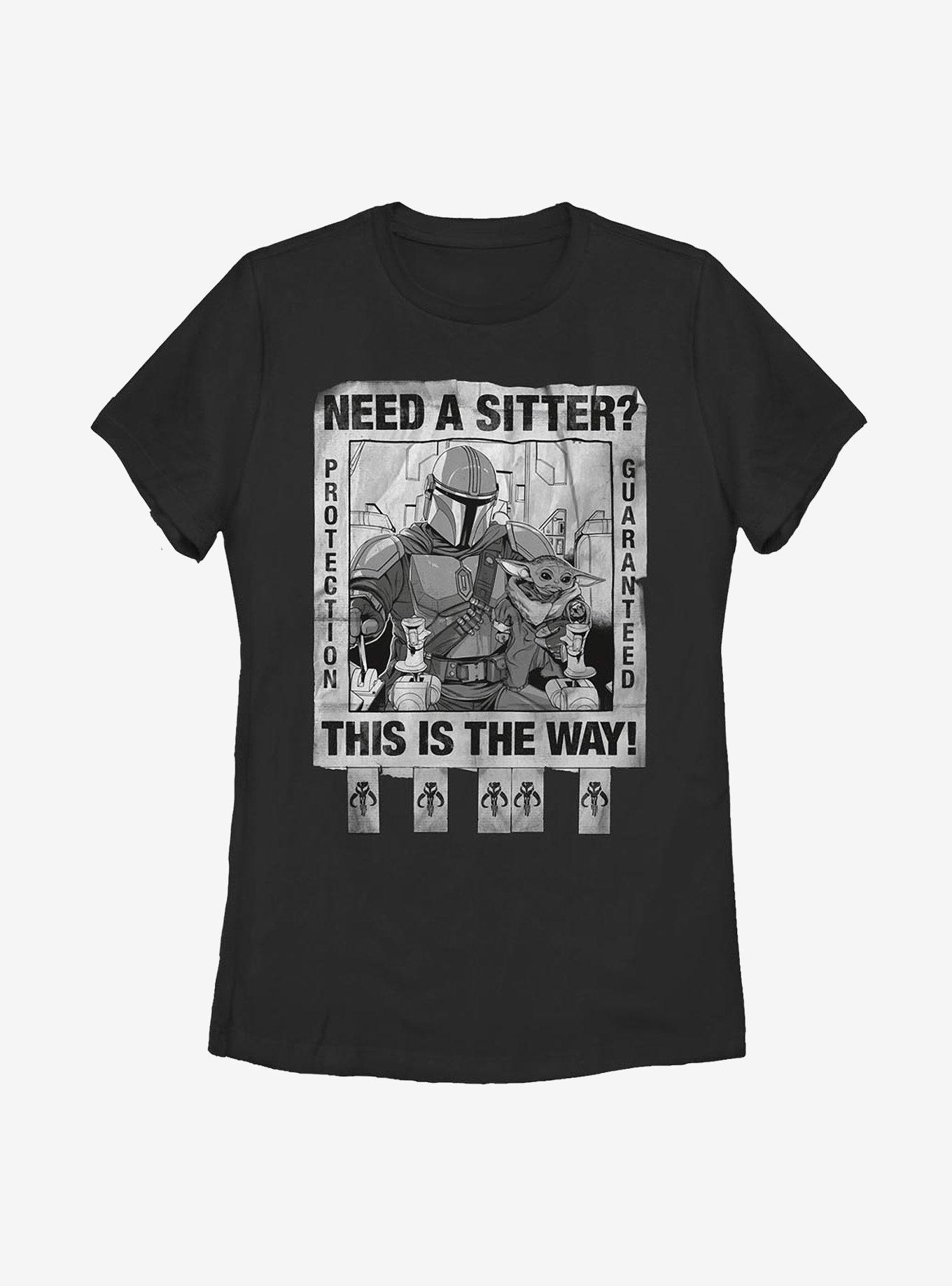 Star Wars The Mandalorian The Child Protection Guaranteed Womens T-Shirt, BLACK, hi-res