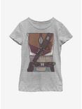 Star Wars The Mandalorian The Child Drawn Costume Youth Girls T-Shirt, ATH HTR, hi-res