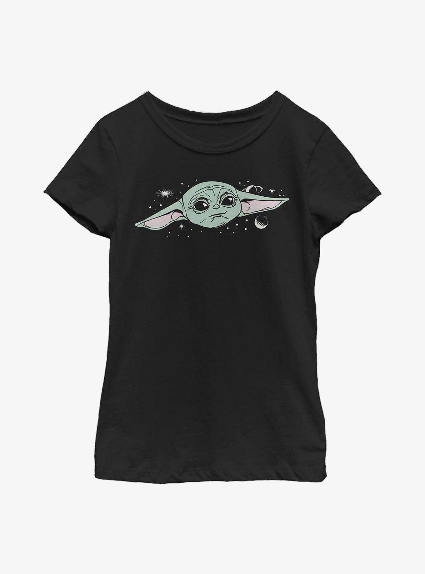 Star Wars The Mandalorian The Child Cute Big Face Youth Girls T-Shirt, , hi-res