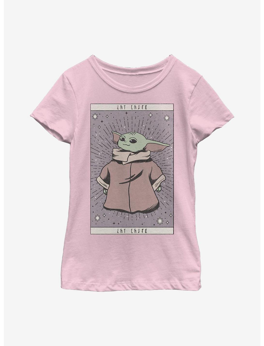 Star Wars The Mandalorian The Child Tarot Youth Girls T-Shirt, PINK, hi-res