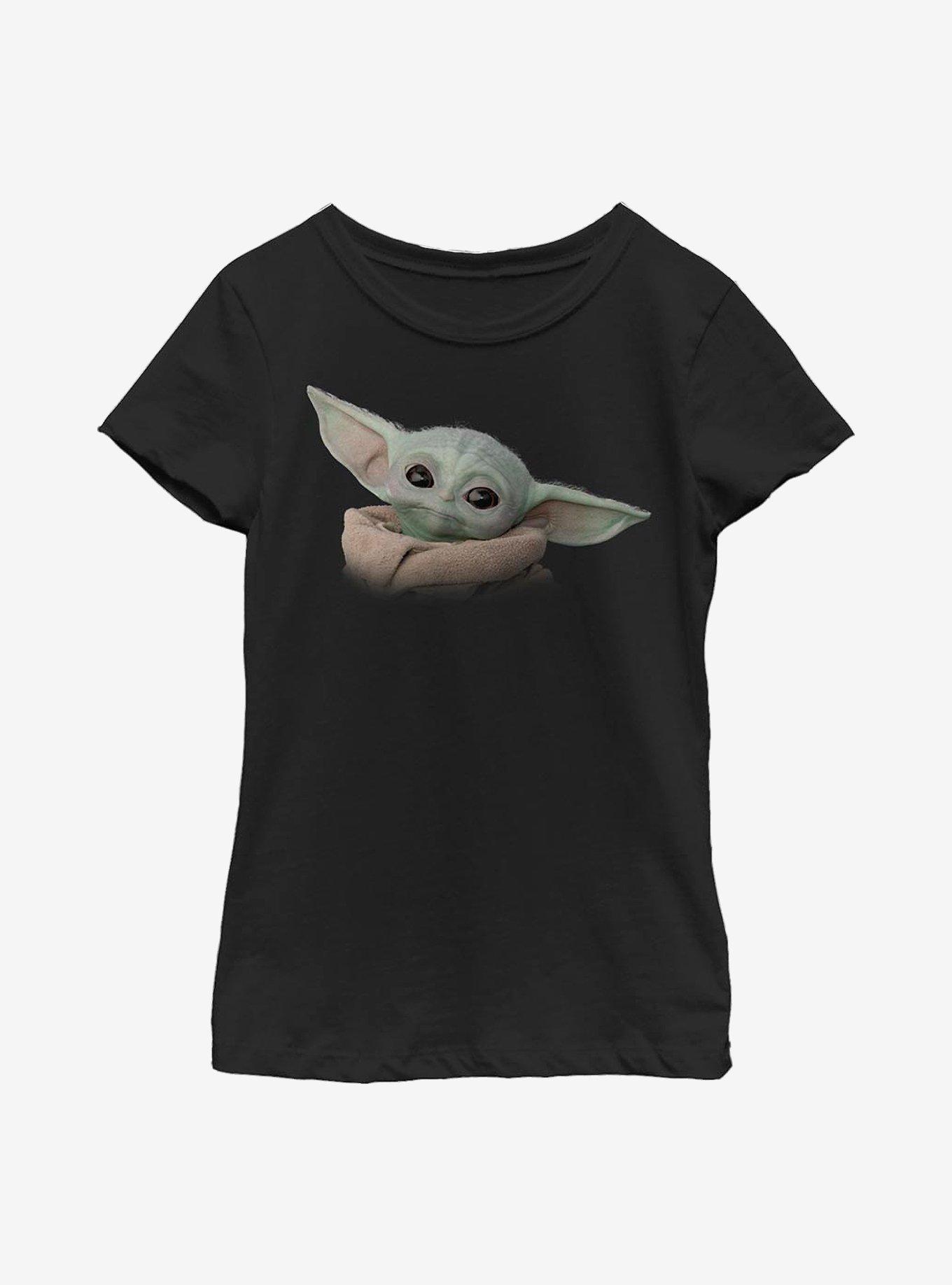 Star Wars The Mandalorian The Child Face Youth Girls T-Shirt, , hi-res