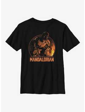 Star Wars The Mandalorian The Child Camping Mando Youth T-Shirt, , hi-res