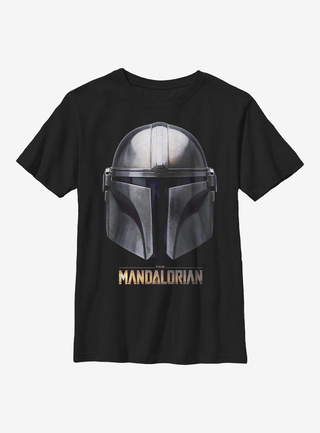 Star Wars The Mandalorian Helmet Youth T-Shirt, , hi-res