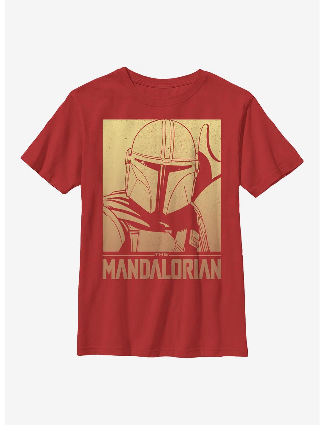 Star Wars The Mandalorian Mando Way Youth T-Shirt, RED, hi-res