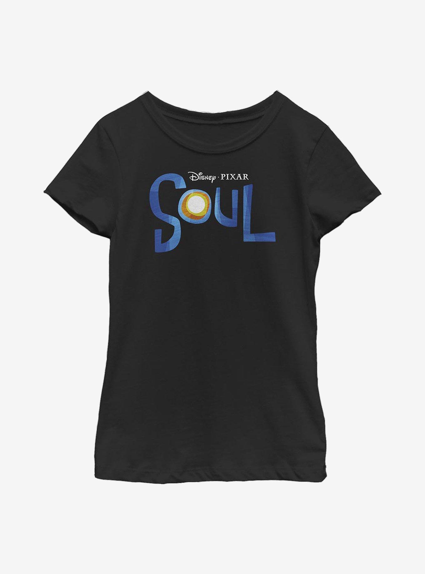 Disney Pixar Soul Logo Youth Girls T-Shirt BLACK BoxLunch
