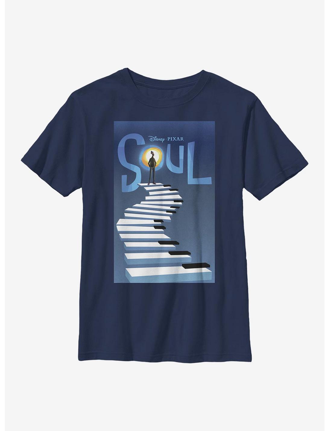 Disney Pixar Soul Poster Youth T-Shirt, NAVY, hi-res
