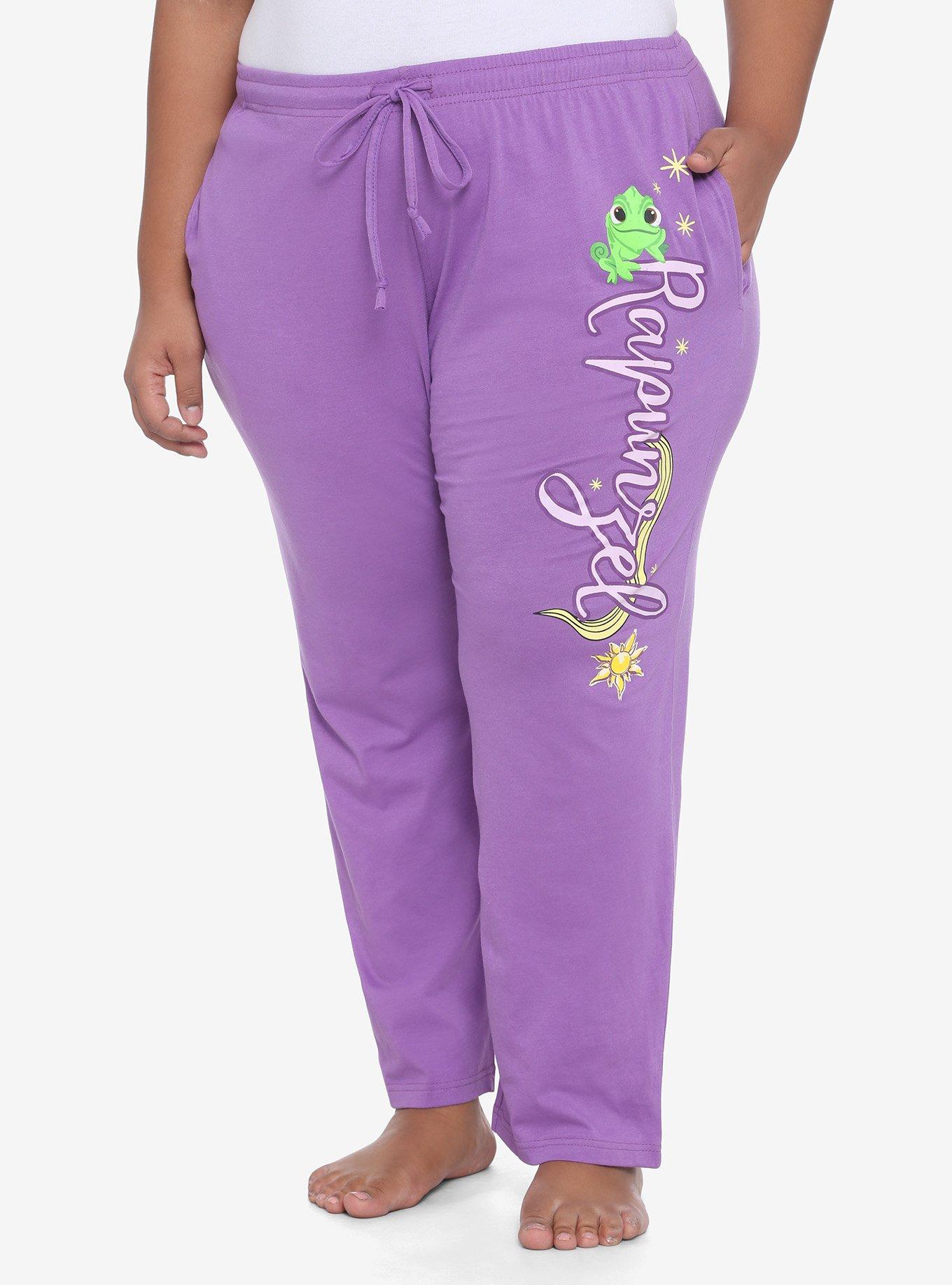 Disney Tangled Rapunzel Girls Pajama Pants Plus Size, PURPLE, hi-res