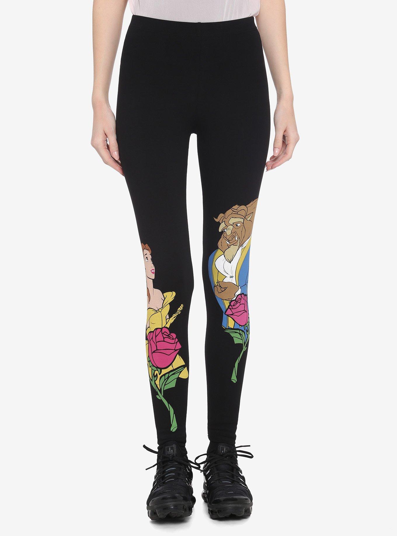 Disney Beauty & The Beast Rose Leggings