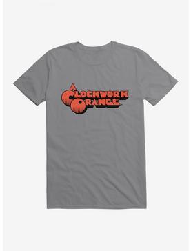 A Clockwork Orange Eyelash Font Logo T-Shirt, STORM GREY, hi-res
