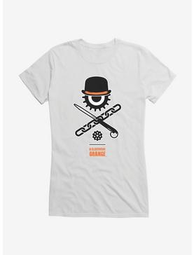A Clockwork Orange Knife And Chain Girls T-Shirt, WHITE, hi-res