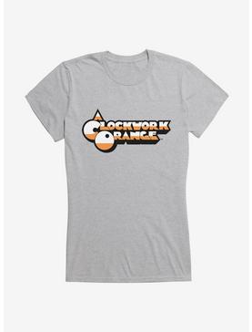 A Clockwork Orange Two Color Font Logo Girls T-Shirt, HEATHER, hi-res