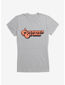 A Clockwork Orange Two Tone Font Logo Girls T-Shirt, HEATHER, hi-res