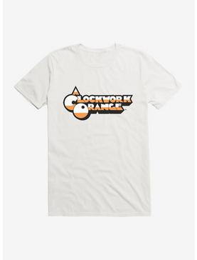 A Clockwork Orange Two Color Font Logo T-Shirt, WHITE, hi-res