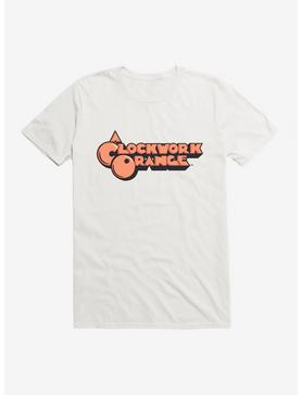 A Clockwork Orange Two Tone Font Logo T-Shirt, WHITE, hi-res