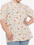 Disney Winnie The Pooh Characters Woven Button-Up Plus Size, MULTI, hi-res