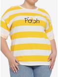 Disney Winnie The Pooh Logo Stripe T-Shirt Plus Size, MULTI, hi-res
